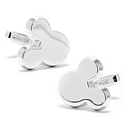 Mickey Mouse Head Silver Cufflinks